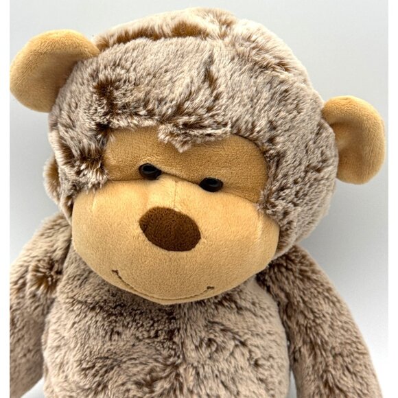 ANIMAL AVENTURES CHIMP GORILLA 18”PLUSH SOFT BROWN TAN STUFFED TOY 2018 - Picture 2 of 5